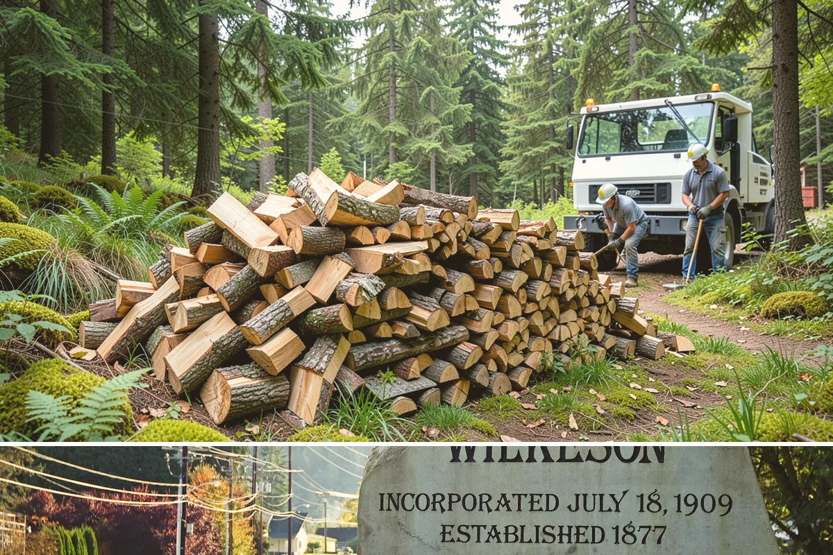 Stacked Delivery in Wilkeson, Pierce County, WA - Popular ahead of winter when households want their supply set up before the cold.