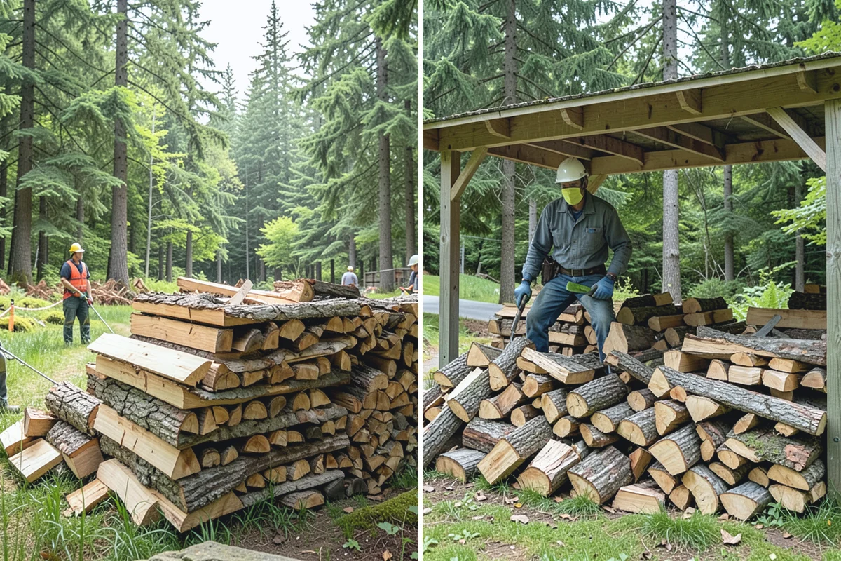 Stacked Delivery in Woodinville, King County, WA - Point out where you want it stacked