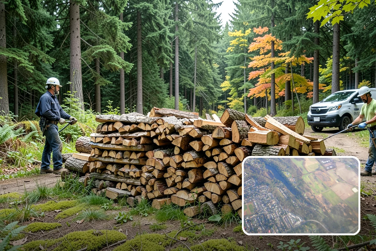Storm Salvage Firewood in Algona, King County, WA - Turns storm-downed trees into usable firewood