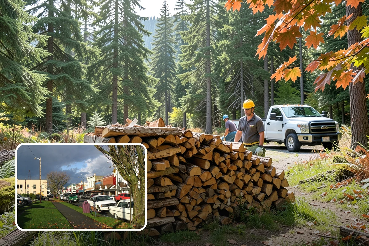 Storm Salvage Firewood in Arlington, Snohomish County, WA - Turns storm-downed trees into usable firewood