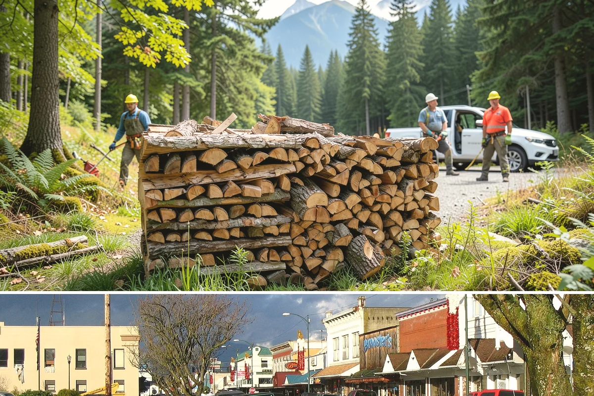 Storm Salvage Firewood in Arlington, Snohomish County, WA - Salvage supply peaks after fall and winter storm seasons, when downed wood is most plentiful for processing.