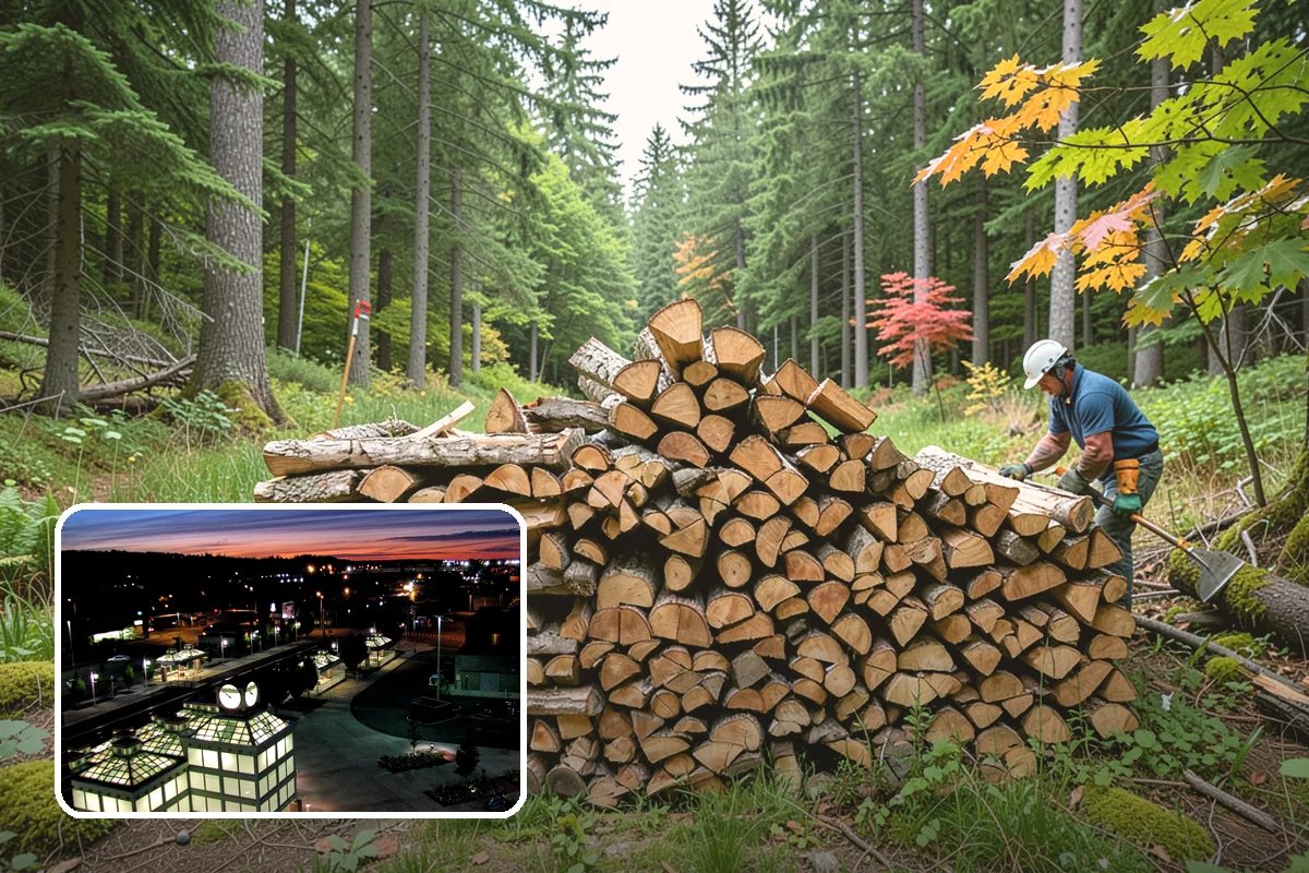 Storm Salvage Firewood in Auburn, King County, WA - Turns storm-downed trees into usable firewood