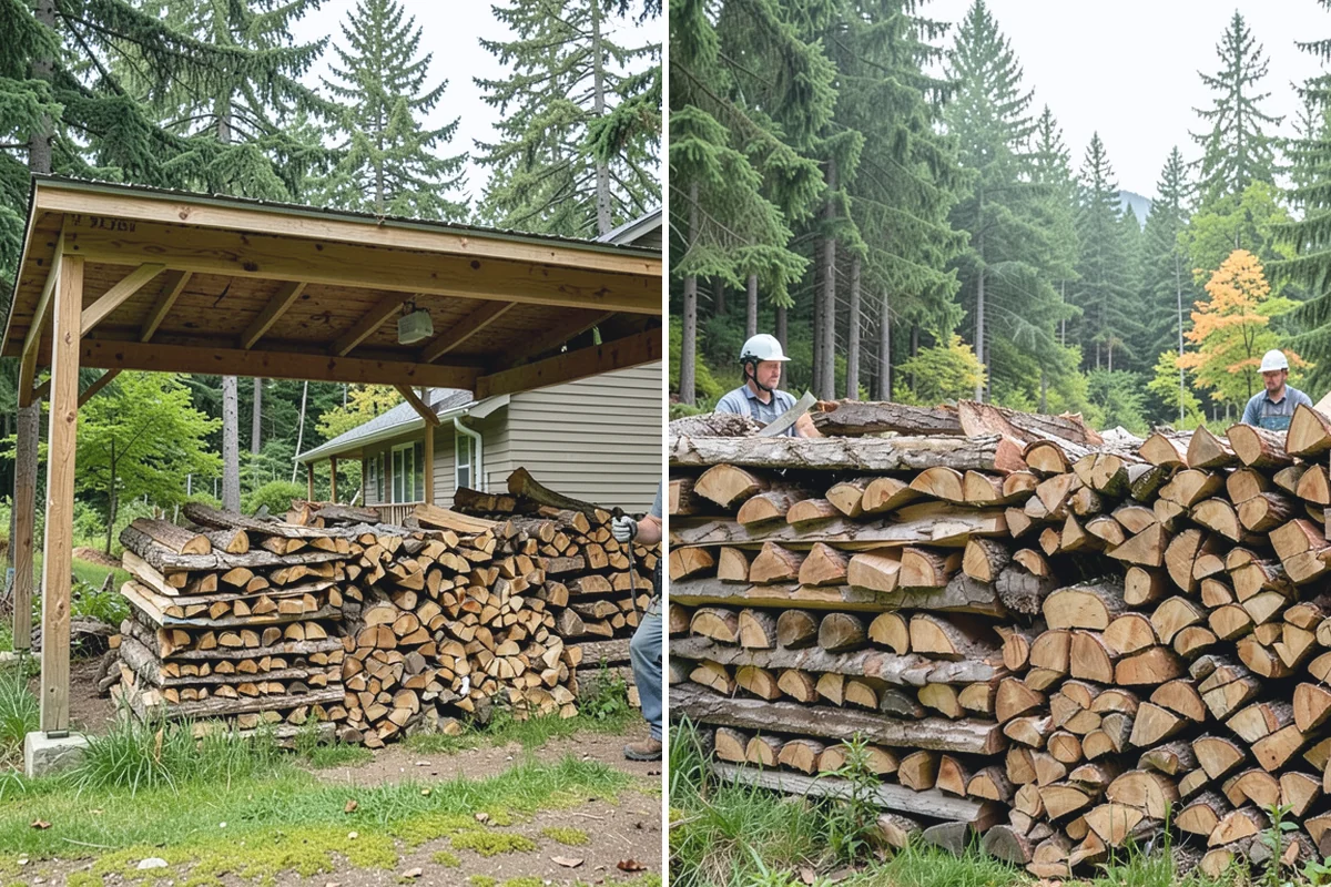 Storm Salvage Firewood in Beaux Arts Village, King County, WA - Salvage suitable wood from storm-downed trees