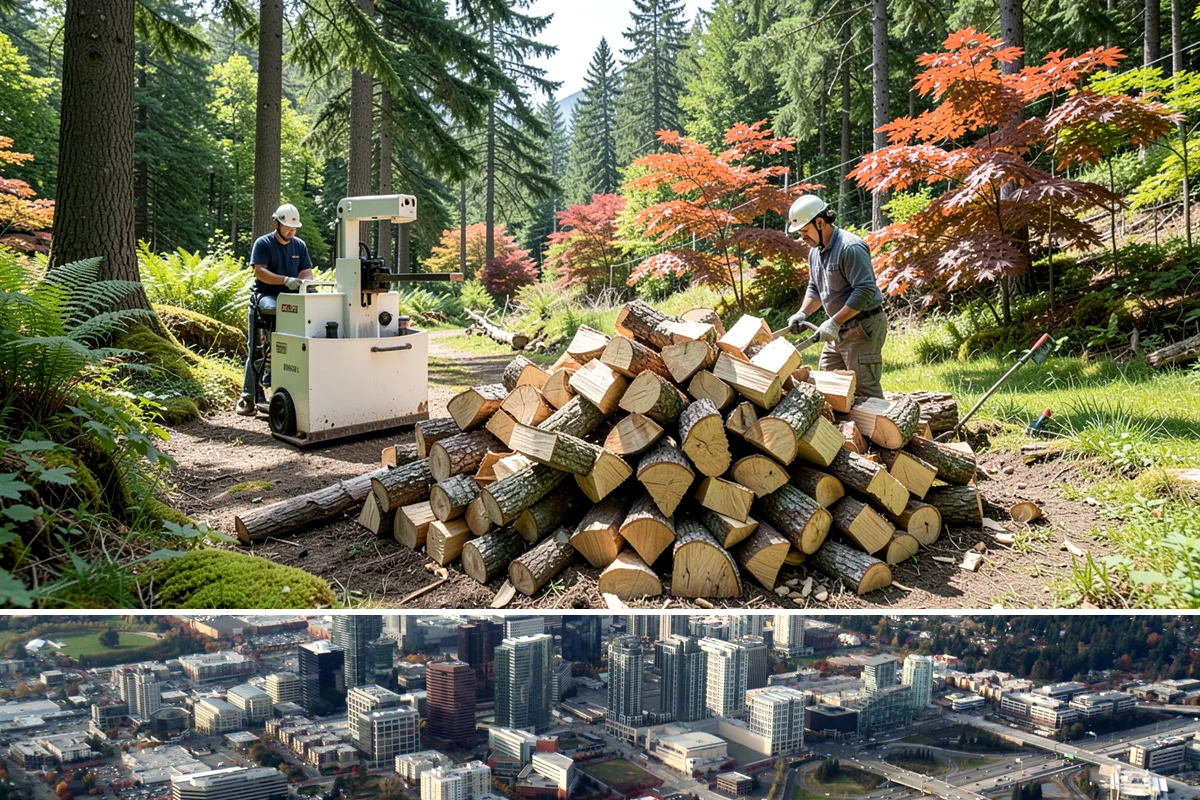 Storm Salvage Firewood in Bellevue, King County, WA - Salvage supply peaks after fall and winter storm seasons, when downed wood is most plentiful for processing.