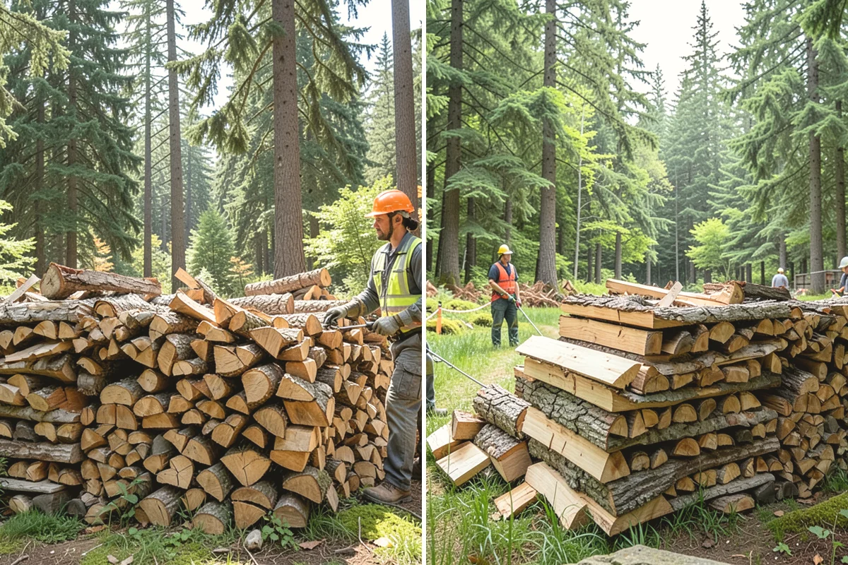 Storm Salvage Firewood in Black Diamond, King County, WA - Salvage suitable wood from storm-downed trees