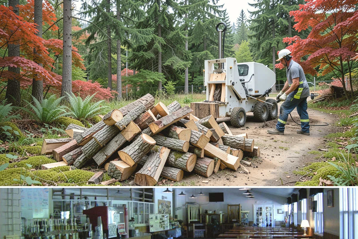 Storm Salvage Firewood in Black Diamond, King County, WA - Salvage supply peaks after fall and winter storm seasons, when downed wood is most plentiful for processing.