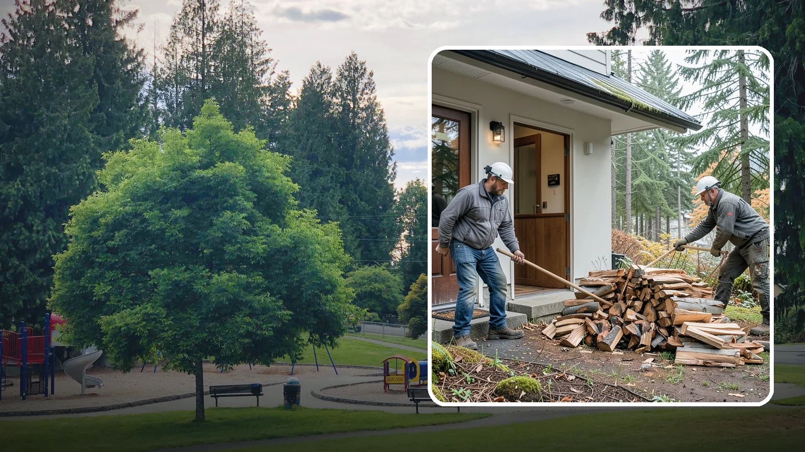 Storm Salvage Firewood in Bonney Lake, Pierce County, WA - We salvage wood from storm-downed trees across the Northwest and process it into firewood you can burn.