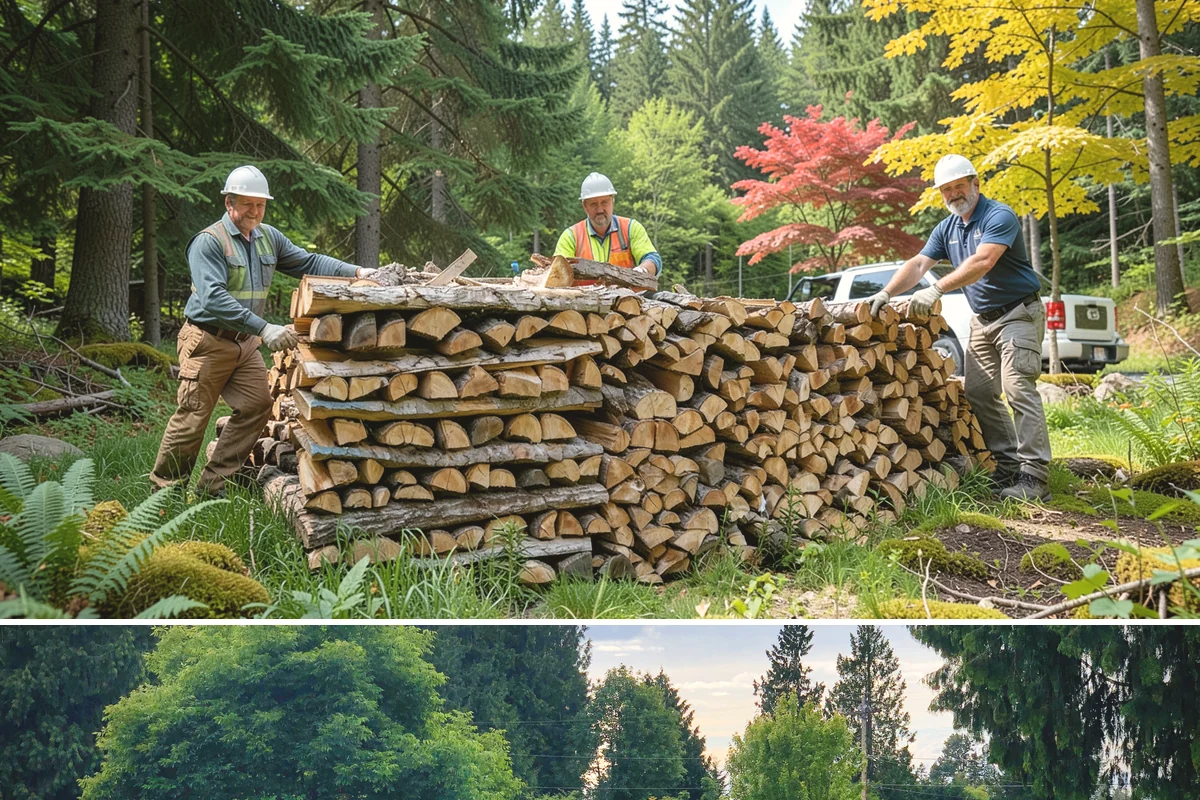 Storm Salvage Firewood in Bonney Lake, Pierce County, WA - Salvage supply peaks after fall and winter storm seasons, when downed wood is most plentiful for processing.