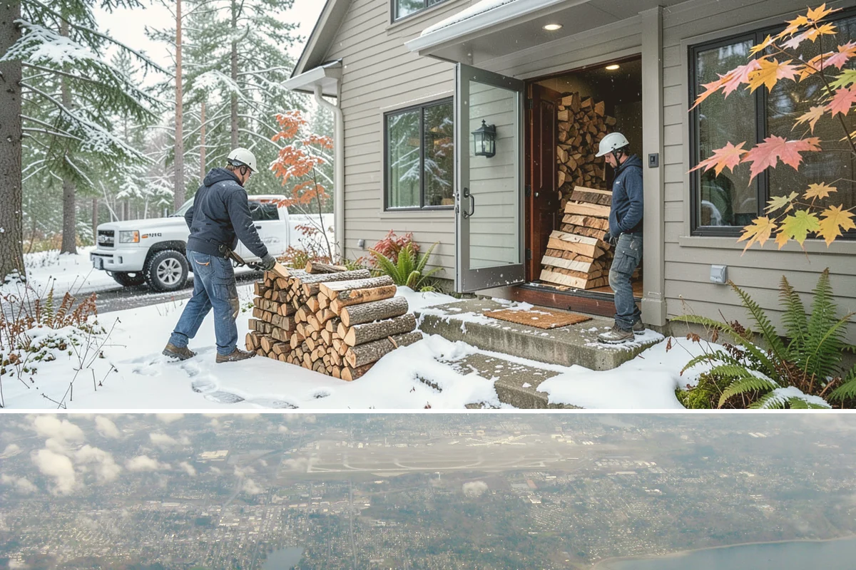 Storm Salvage Firewood in Burien, King County, WA - Salvage supply peaks after fall and winter storm seasons, when downed wood is most plentiful for processing.
