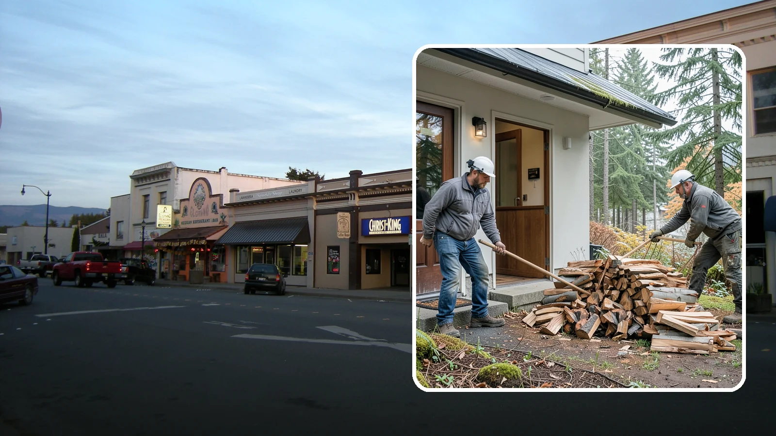 Storm Salvage Firewood in Burlington, Skagit County, WA - We salvage wood from storm-downed trees across the Northwest and process it into firewood you can burn.