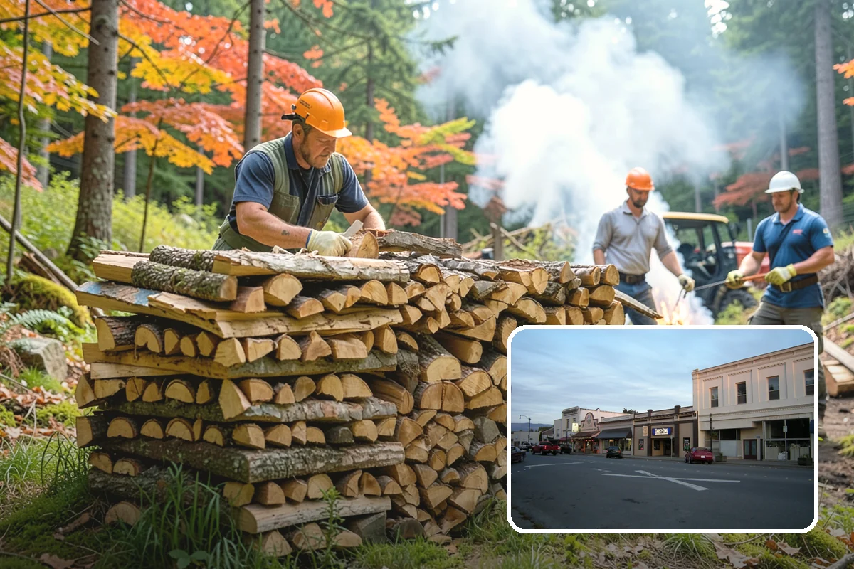 Storm Salvage Firewood in Burlington, Skagit County, WA - Turns storm-downed trees into usable firewood