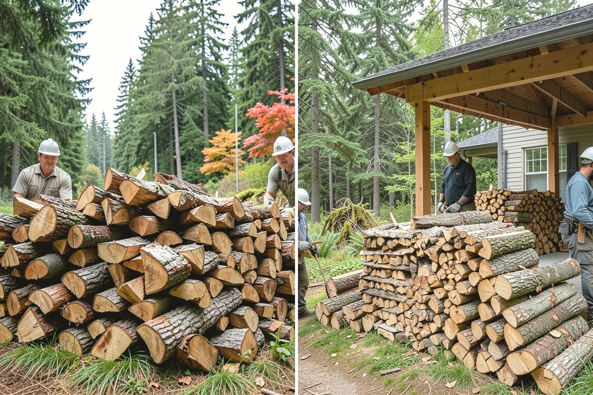 Storm Salvage Firewood in Burlington, Skagit County, WA - Salvage suitable wood from storm-downed trees