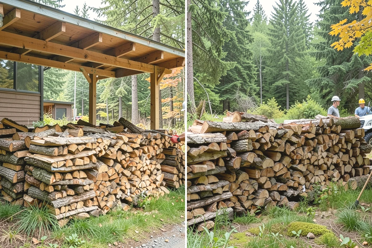 Storm Salvage Firewood in Carbonado, Pierce County, WA - Salvage suitable wood from storm-downed trees