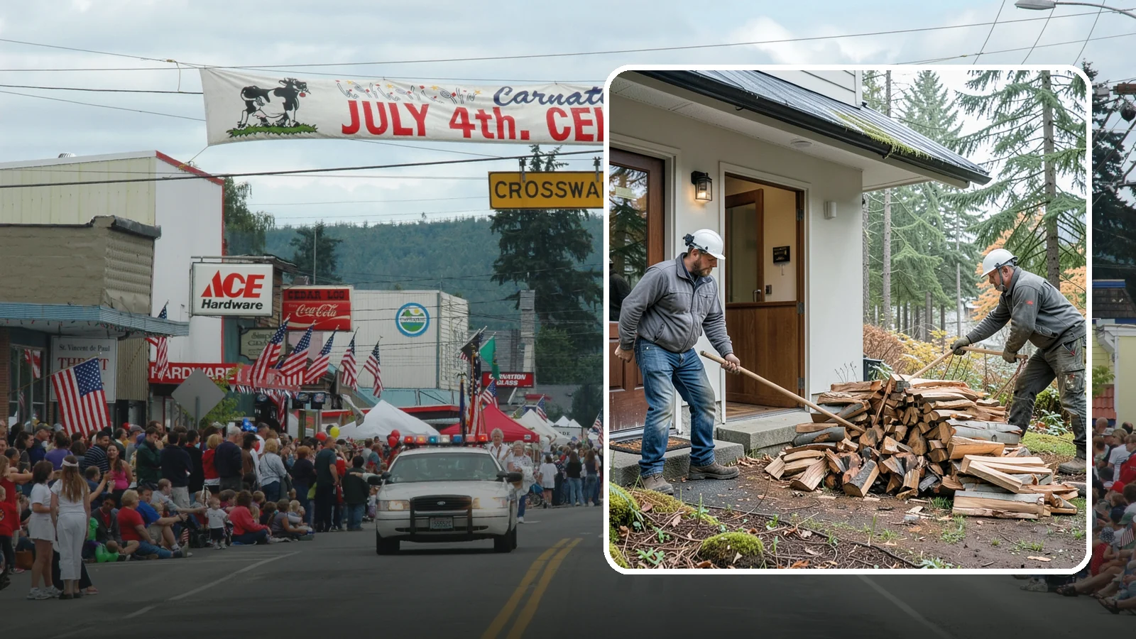 Storm Salvage Firewood in Carnation, King County, WA - We salvage wood from storm-downed trees across the Northwest and process it into firewood you can burn.