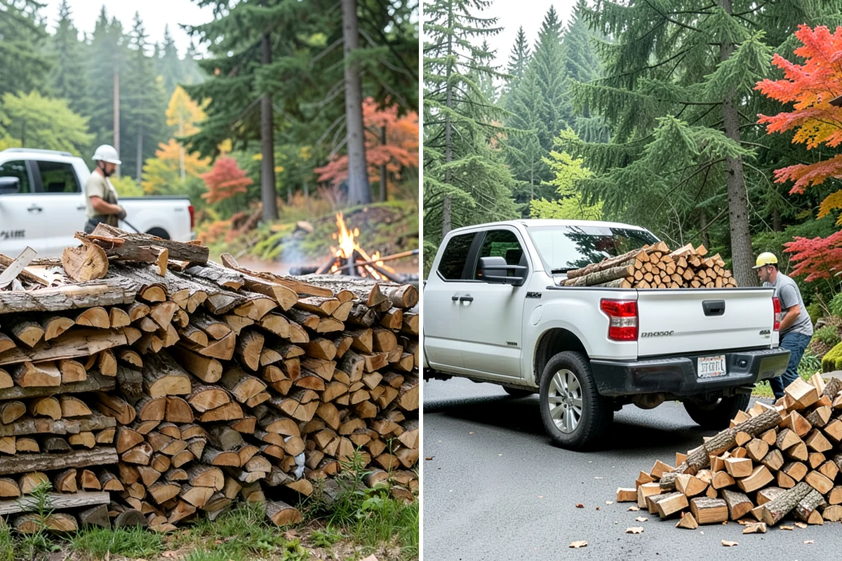 Storm Salvage Firewood in Concrete, Skagit County, WA - Salvage suitable wood from storm-downed trees