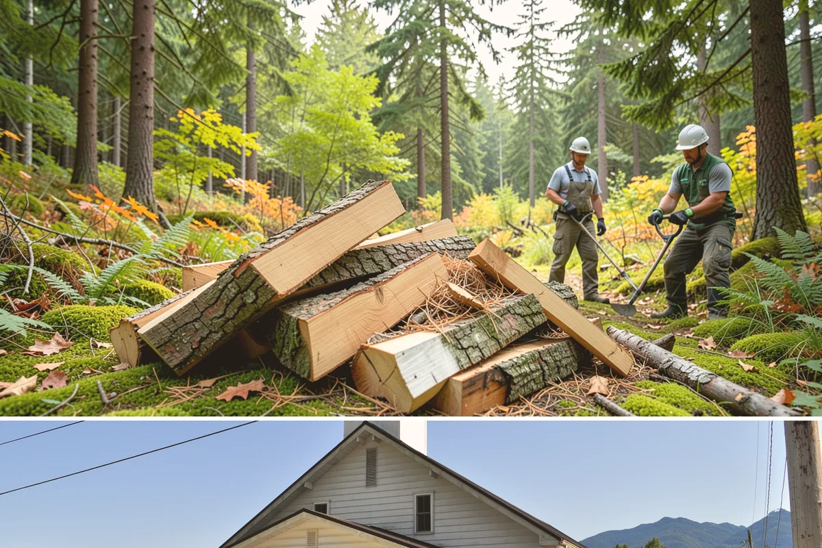 Storm Salvage Firewood in Concrete, Skagit County, WA - Salvage supply peaks after fall and winter storm seasons, when downed wood is most plentiful for processing.