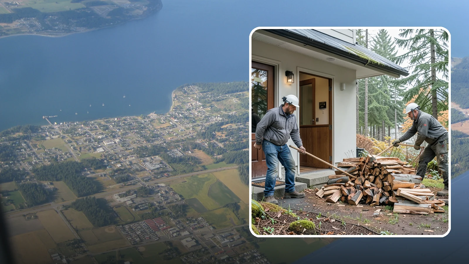 Storm Salvage Firewood in Coupeville, Island County, WA - We salvage wood from storm-downed trees across the Northwest and process it into firewood you can burn.
