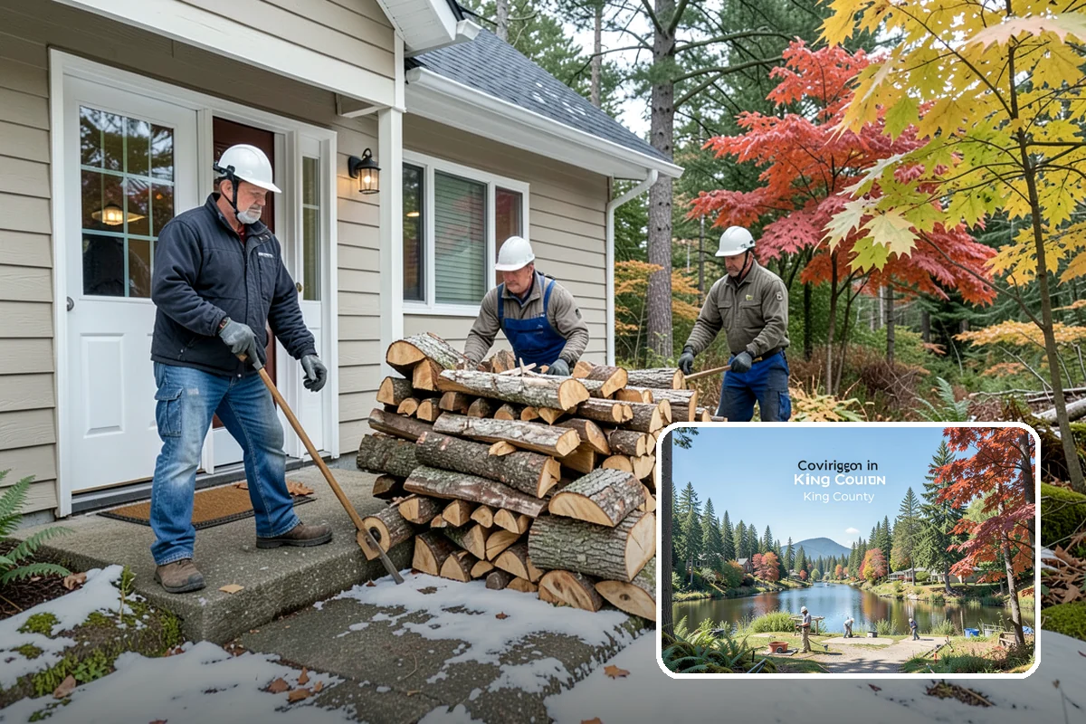 Storm Salvage Firewood in Covington, King County, WA - Turns storm-downed trees into usable firewood
