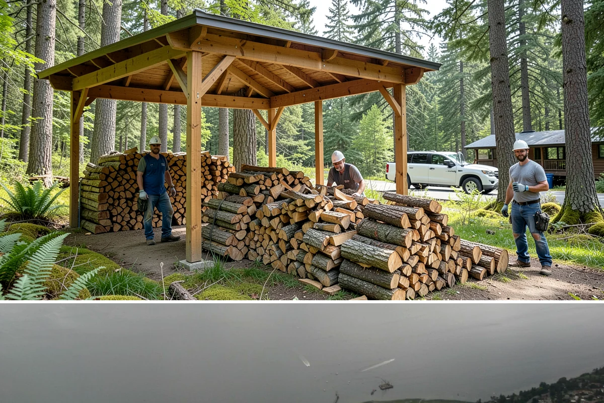 Storm Salvage Firewood in Des Moines, King County, WA - Salvage supply peaks after fall and winter storm seasons, when downed wood is most plentiful for processing.