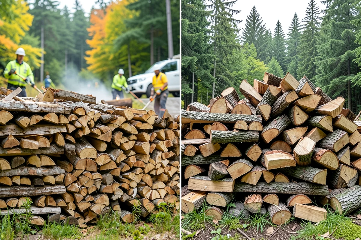 Storm Salvage Firewood in DuPont, Pierce County, WA - Salvage suitable wood from storm-downed trees
