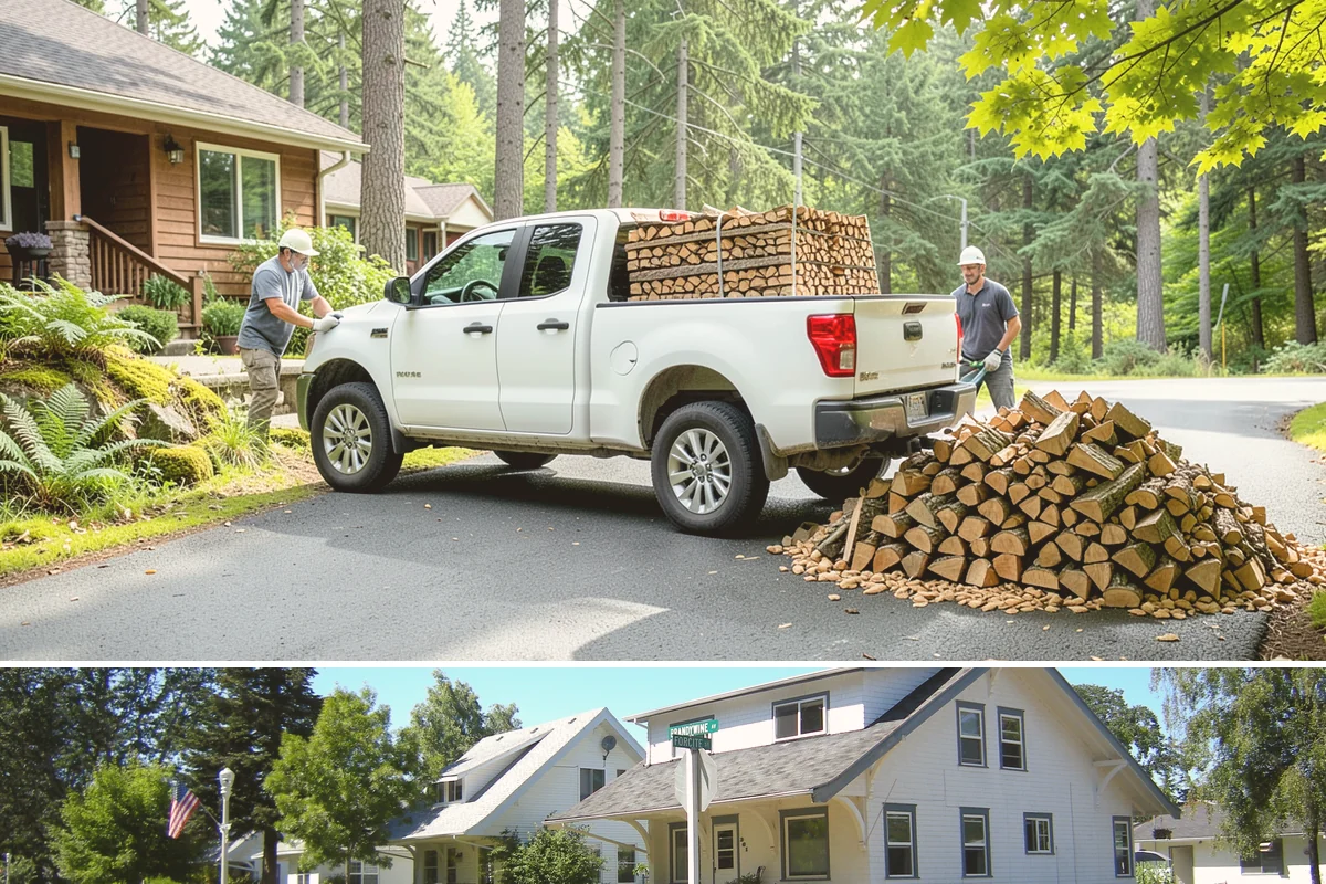 Storm Salvage Firewood in DuPont, Pierce County, WA - Salvage supply peaks after fall and winter storm seasons, when downed wood is most plentiful for processing.