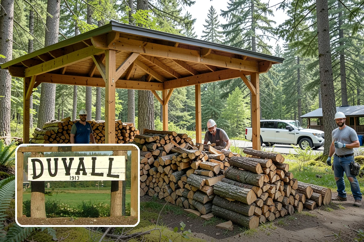 Storm Salvage Firewood in Duvall, King County, WA - Turns storm-downed trees into usable firewood