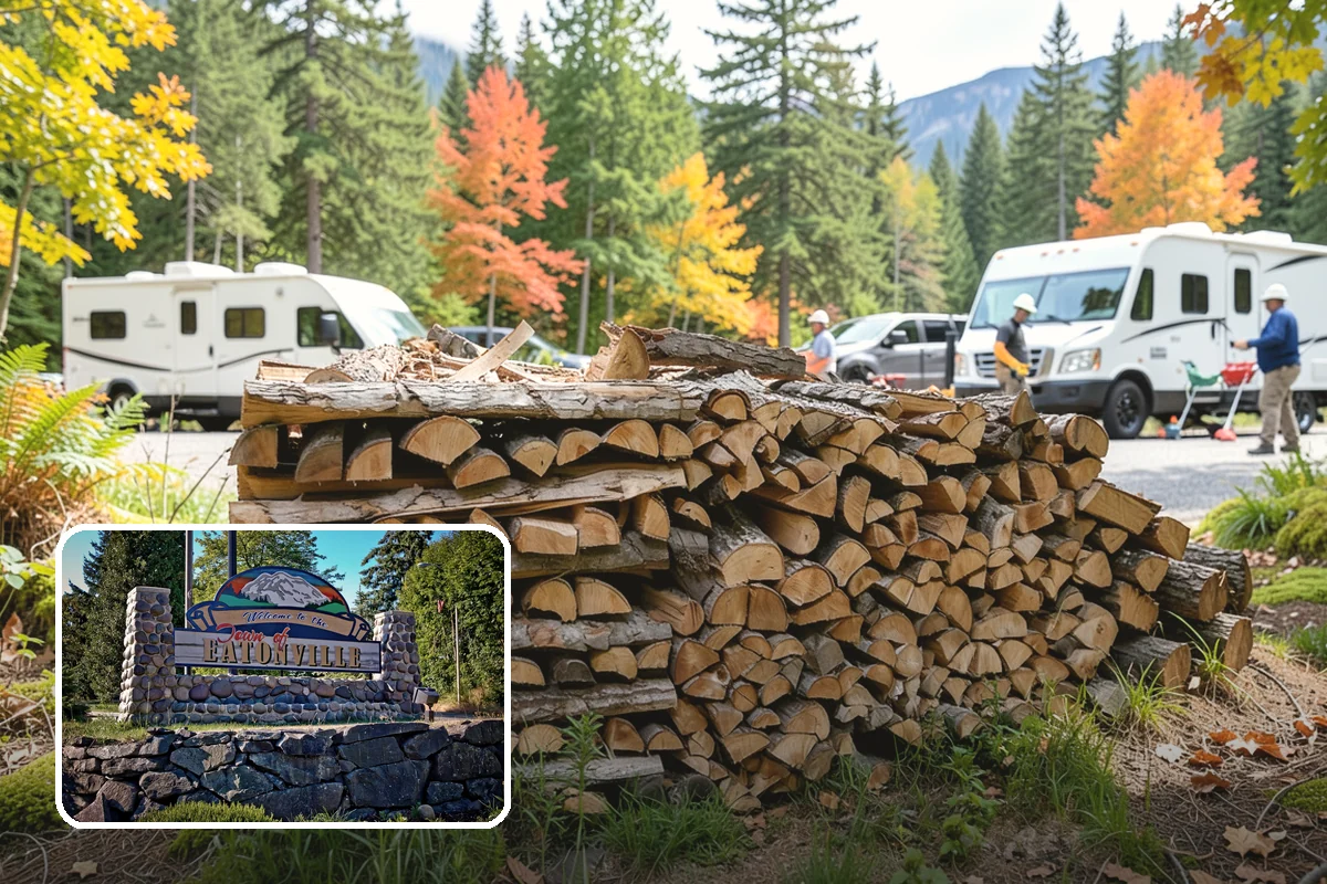 Storm Salvage Firewood in Eatonville, WA - Turns storm-downed trees into usable firewood