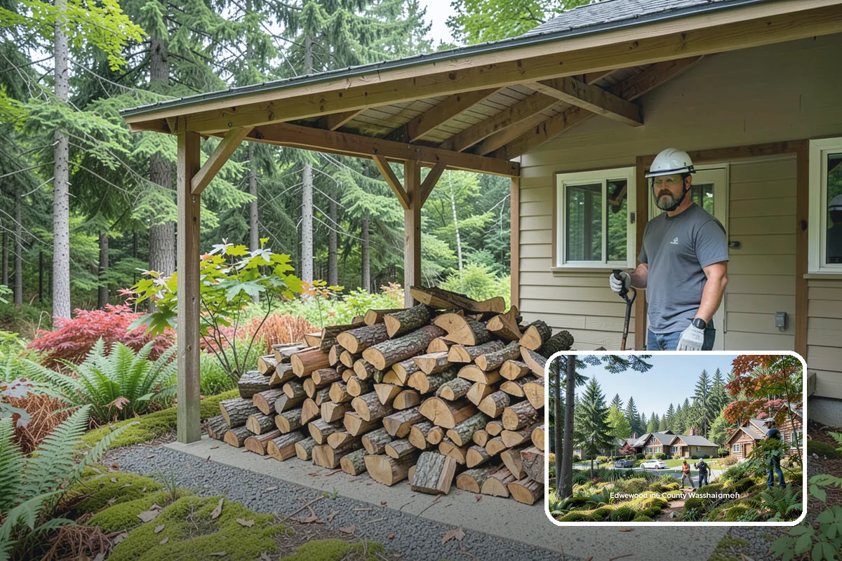 Storm Salvage Firewood in Edgewood, Pierce County, WA - Turns storm-downed trees into usable firewood