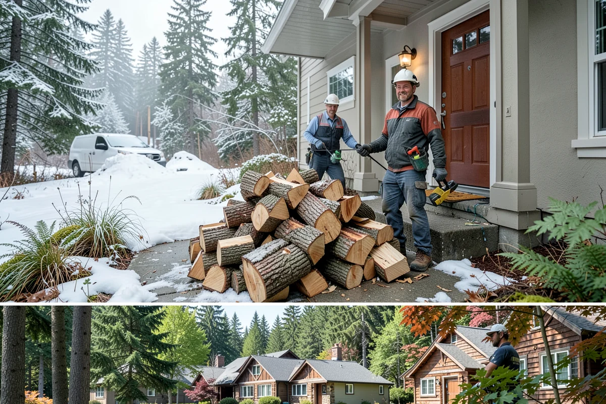 Storm Salvage Firewood in Edgewood, Pierce County, WA - Salvage supply peaks after fall and winter storm seasons, when downed wood is most plentiful for processing.