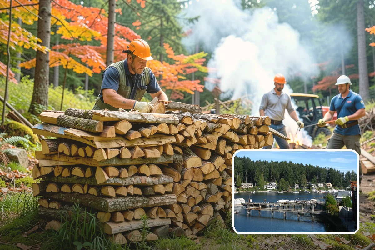 Storm Salvage Firewood in Gig Harbor, Pierce County, WA - Turns storm-downed trees into usable firewood