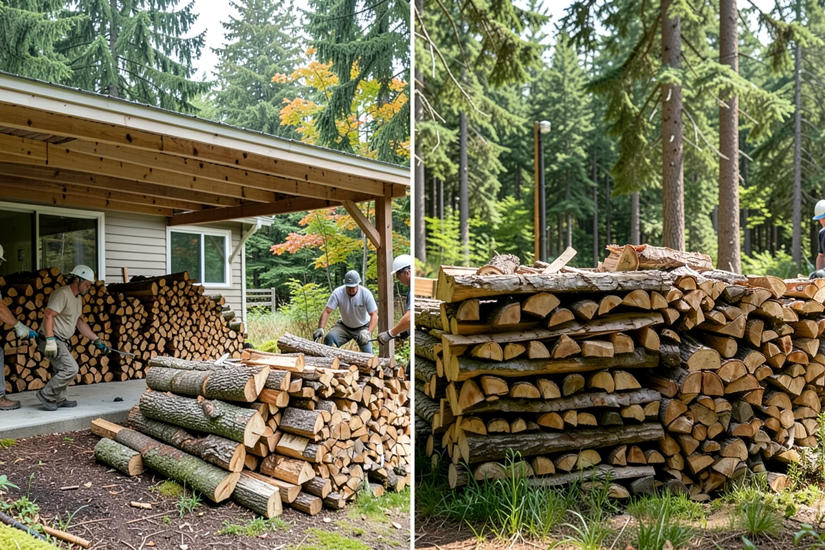 Storm Salvage Firewood in Gig Harbor, Pierce County, WA - Salvage suitable wood from storm-downed trees