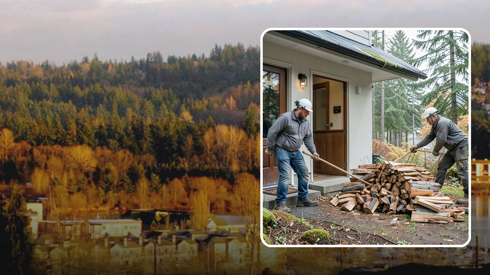 Storm Salvage Firewood in Kenmore, King County, WA - We salvage wood from storm-downed trees across the Northwest and process it into firewood you can burn.