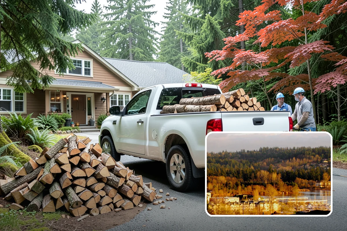 Storm Salvage Firewood in Kenmore, King County, WA - Turns storm-downed trees into usable firewood