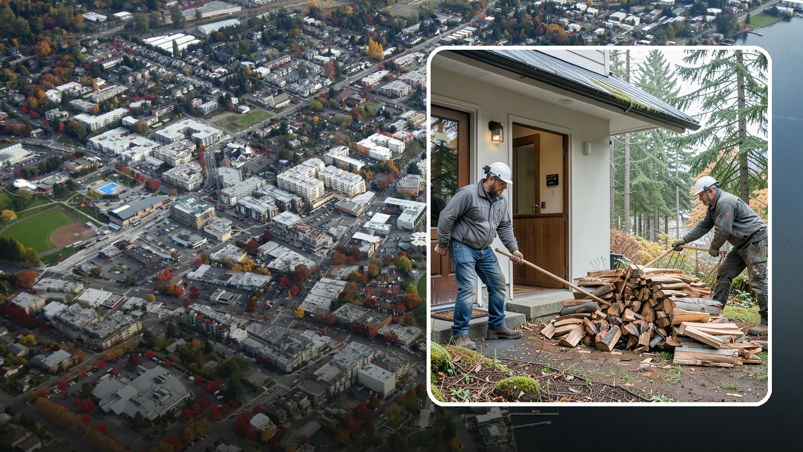Storm Salvage Firewood in Kirkland, King County, WA - We salvage wood from storm-downed trees across the Northwest and process it into firewood you can burn.