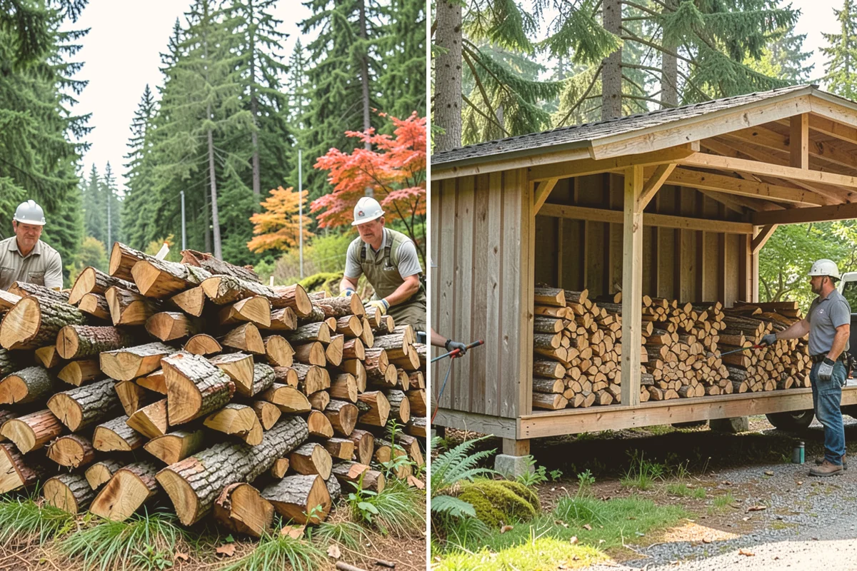 Storm Salvage Firewood in Kirkland, King County, WA - Salvage suitable wood from storm-downed trees