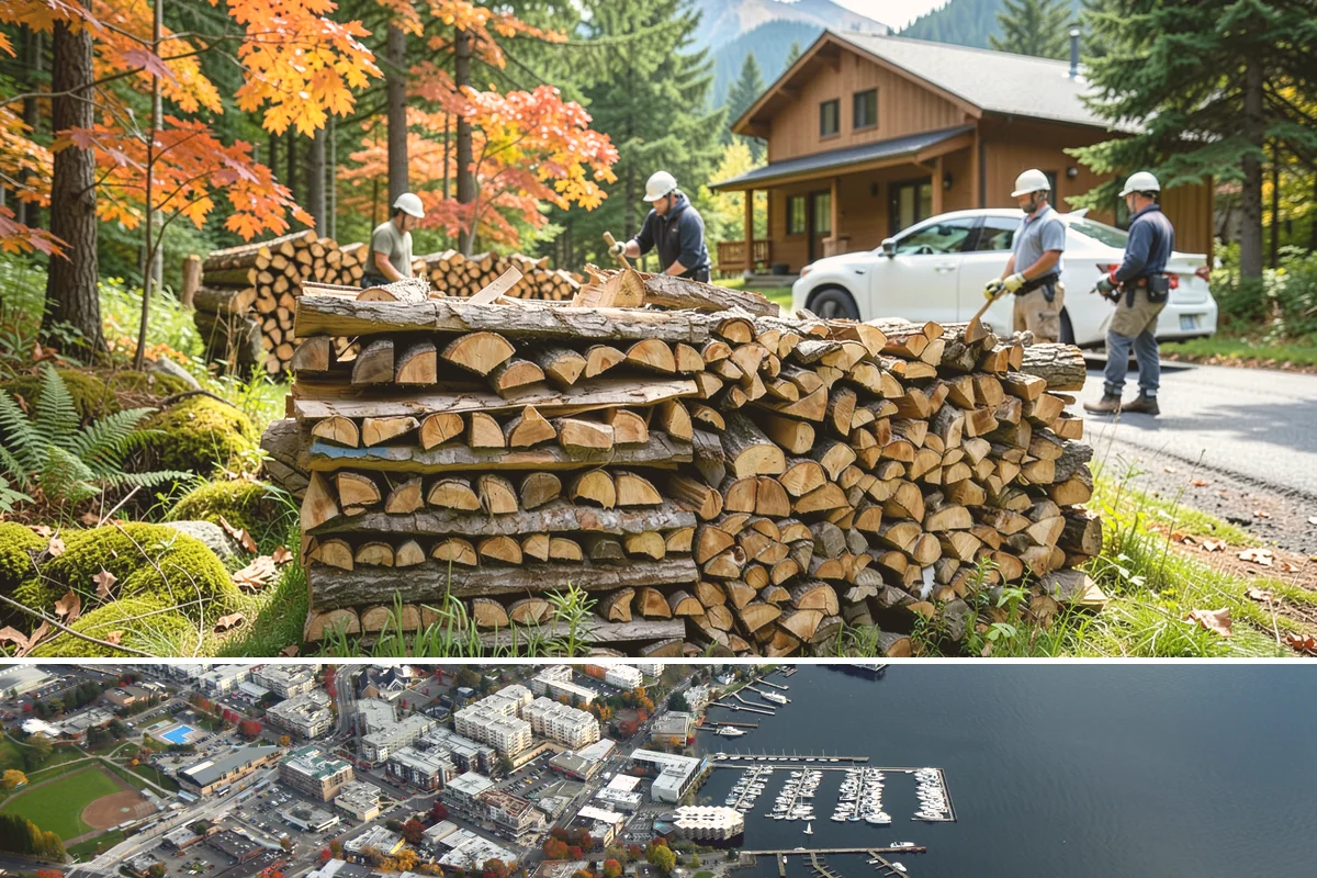 Storm Salvage Firewood in Kirkland, King County, WA - Salvage supply peaks after fall and winter storm seasons, when downed wood is most plentiful for processing.