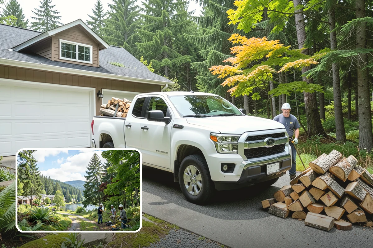 Storm Salvage Firewood in Lake Forest Park, King County, WA - Turns storm-downed trees into usable firewood