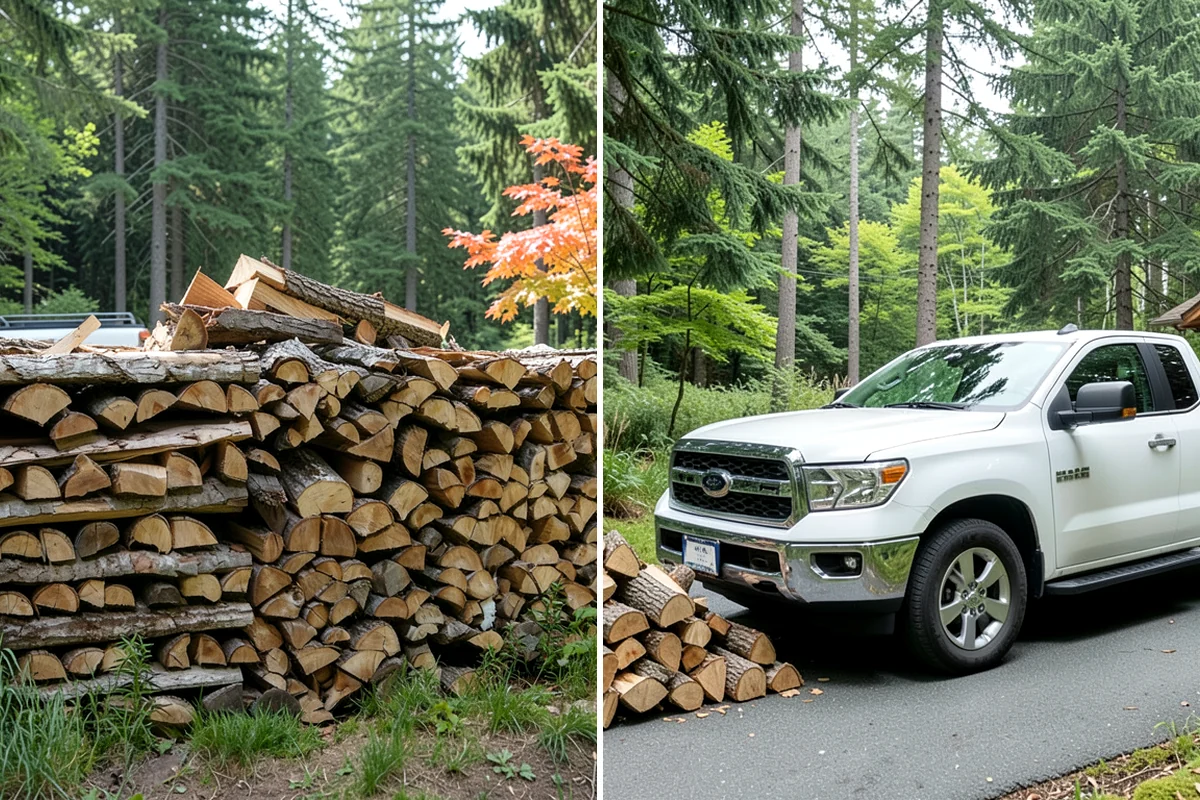 Storm Salvage Firewood in Lake Forest Park, King County, WA - Salvage suitable wood from storm-downed trees