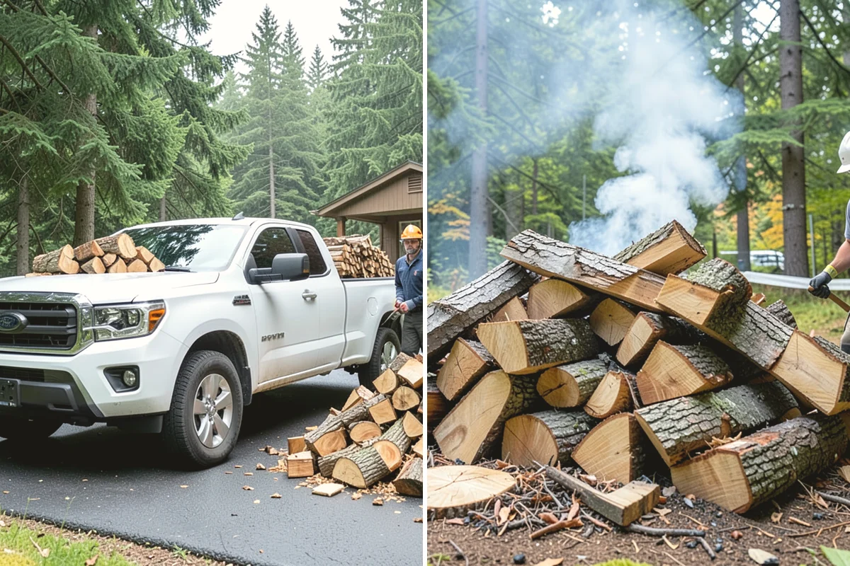 Storm Salvage Firewood in Lake Stevens, Snohomish County, WA - Salvage suitable wood from storm-downed trees