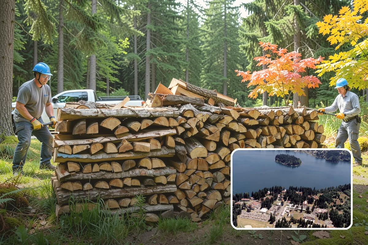 Storm Salvage Firewood in Lakewood, Pierce County, WA - Turns storm-downed trees into usable firewood
