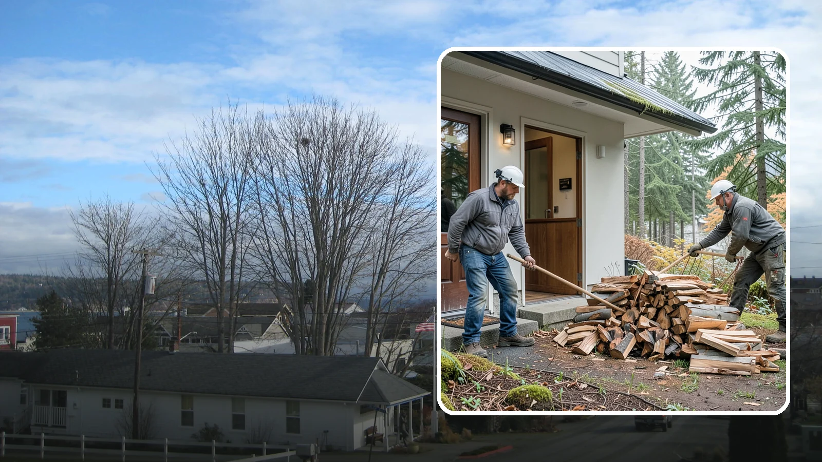 Storm Salvage Firewood in Langley, WA - We salvage wood from storm-downed trees across the Northwest and process it into firewood you can burn.