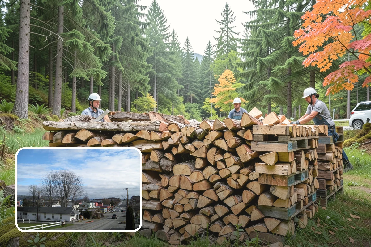 Storm Salvage Firewood in Langley, WA - Turns storm-downed trees into usable firewood