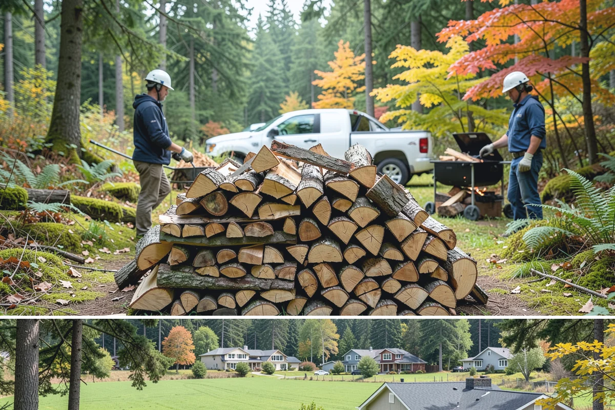Storm Salvage Firewood in Lyman, Skagit County, WA - Salvage supply peaks after fall and winter storm seasons, when downed wood is most plentiful for processing.