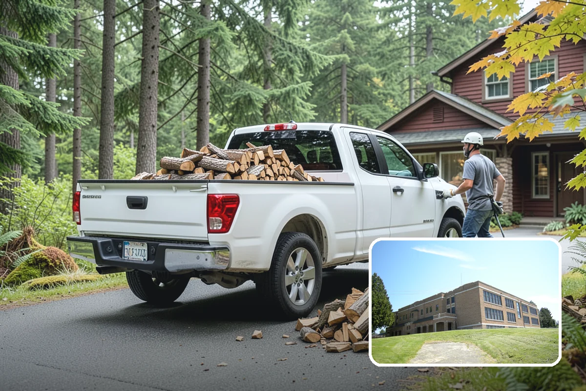 Storm Salvage Firewood in Maple Valley, King County, WA - Turns storm-downed trees into usable firewood