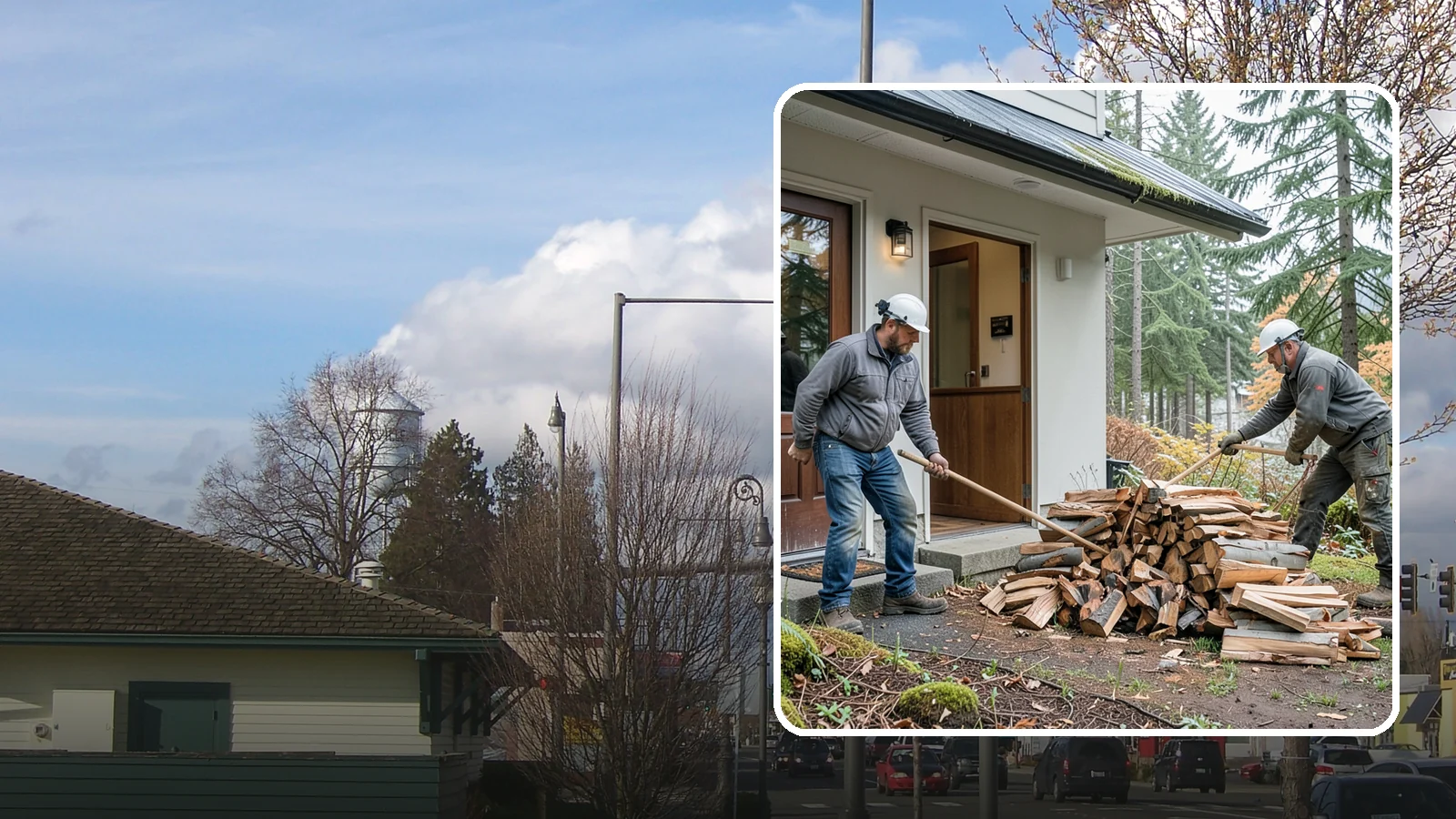 Storm Salvage Firewood in Marysville, Snohomish County, WA - We salvage wood from storm-downed trees across the Northwest and process it into firewood you can burn.