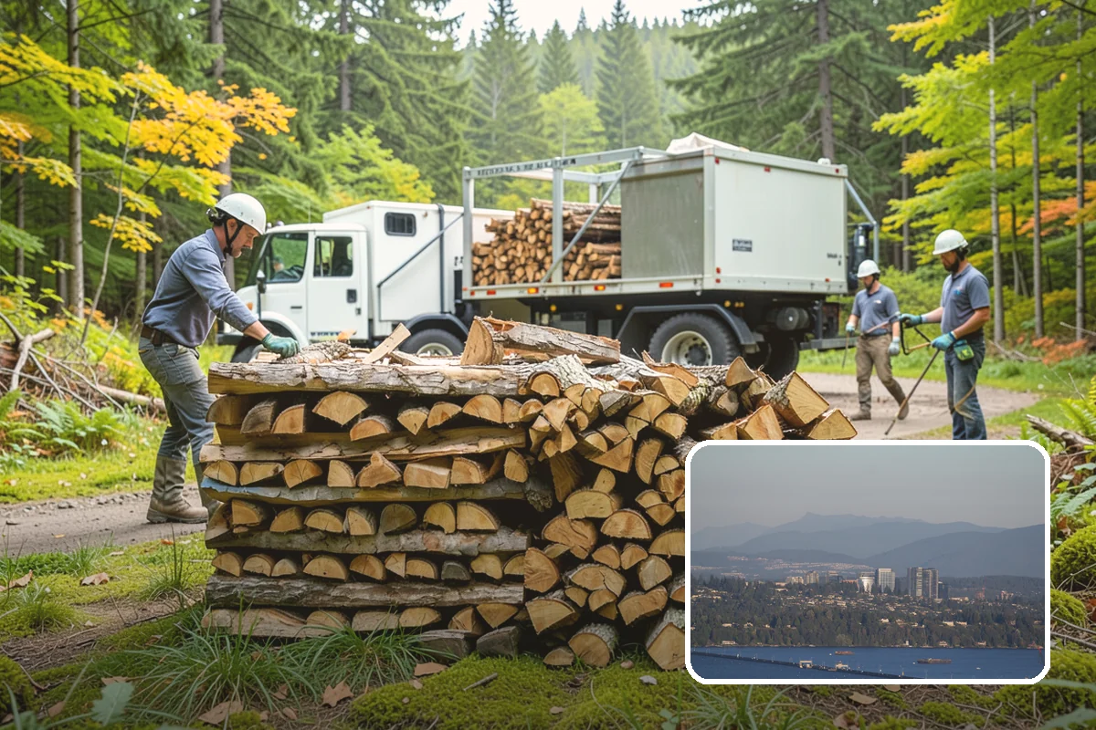 Storm Salvage Firewood in Medina, King County, WA - Turns storm-downed trees into usable firewood