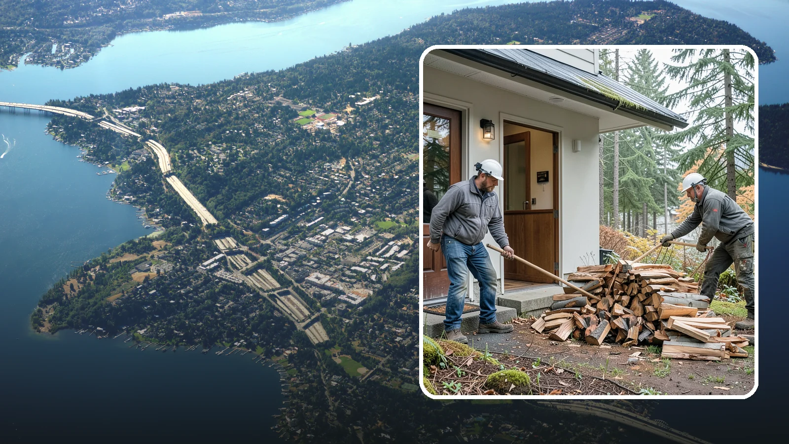 Storm Salvage Firewood in Mercer Island, King County, WA - We salvage wood from storm-downed trees across the Northwest and process it into firewood you can burn.