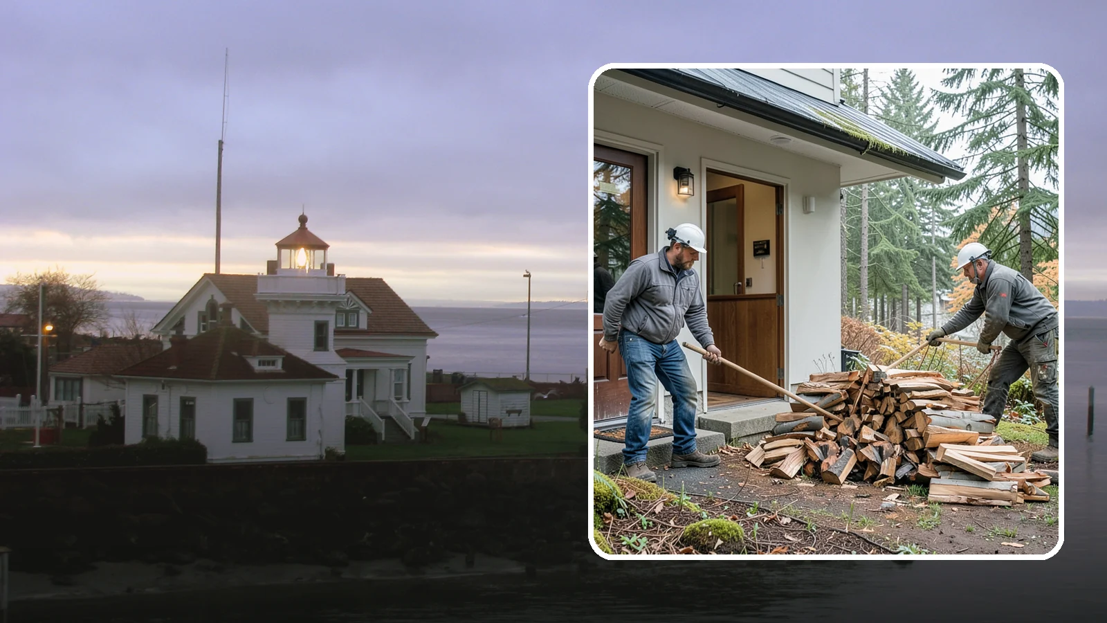 Storm Salvage Firewood in Mukilteo, Snohomish County, WA - We salvage wood from storm-downed trees across the Northwest and process it into firewood you can burn.