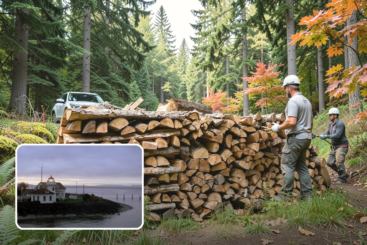 Storm Salvage Firewood in Mukilteo, Snohomish County, WA - Turns storm-downed trees into usable firewood