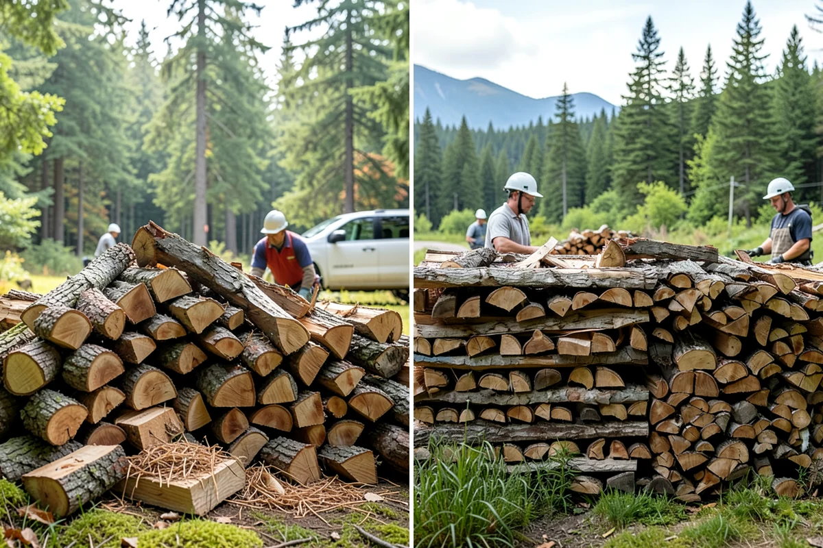 Storm Salvage Firewood in Normandy Park, King County, WA - Salvage suitable wood from storm-downed trees